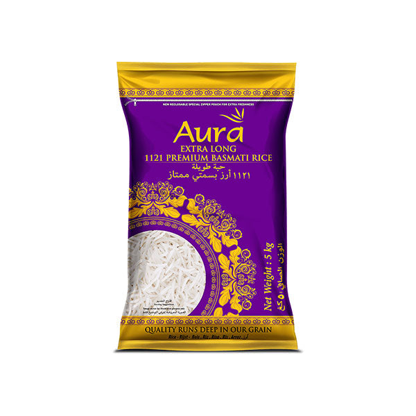 Arroz Basmati Premium Extra Longo AURA 5kg