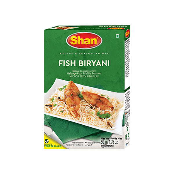 Biryani de peixe Shan (12 x 50 g)